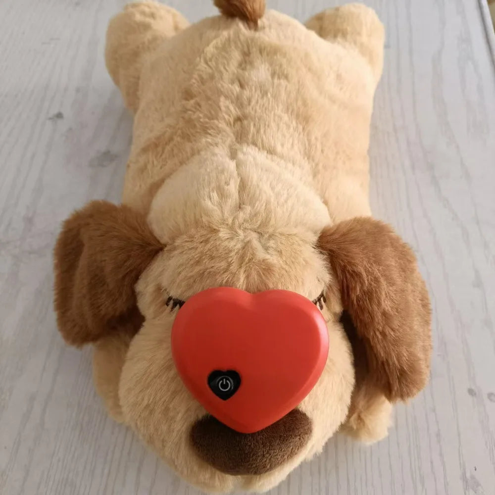 Calming Heartbeat Plush Dog Toy - Anxiety Relief & Behavioral Training for Your Furry Friend