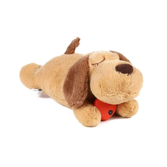Calming Heartbeat Plush Dog Toy - Anxiety Relief & Behavioral Training for Your Furry Friend