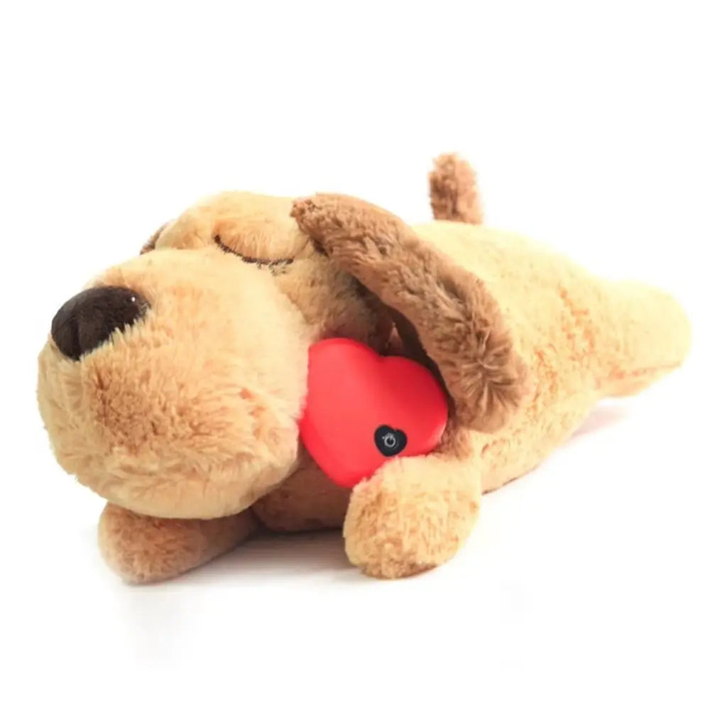 Calming Heartbeat Plush Dog Toy - Anxiety Relief & Behavioral Training for Your Furry Friend