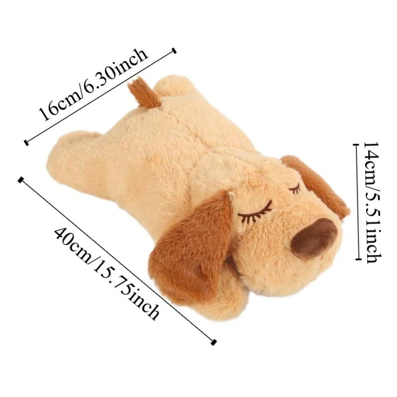 Calming Heartbeat Plush Dog Toy - Anxiety Relief & Behavioral Training for Your Furry Friend