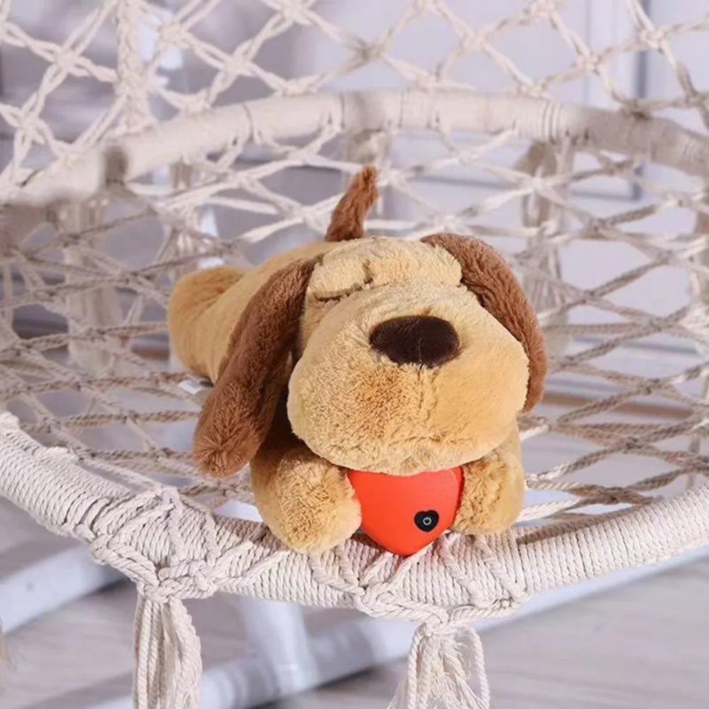 Calming Heartbeat Plush Dog Toy - Anxiety Relief & Behavioral Training for Your Furry Friend